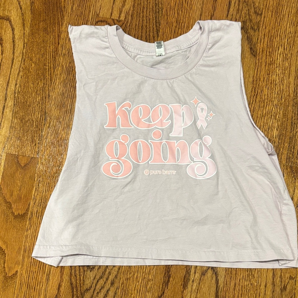Pure Barre Breast Cancer Awareness Crop Top